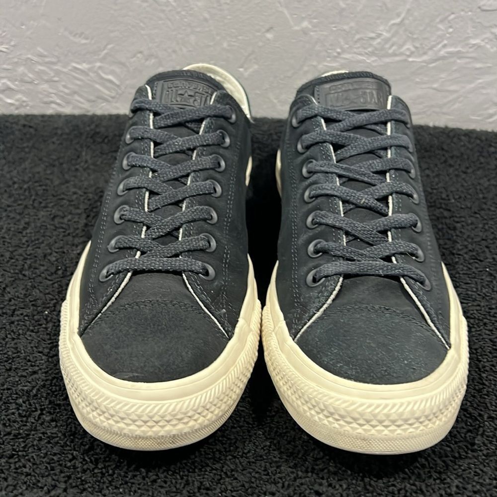 Converse Low Top Sneakers in Black and Cream Off-White - Picture 7 of 14